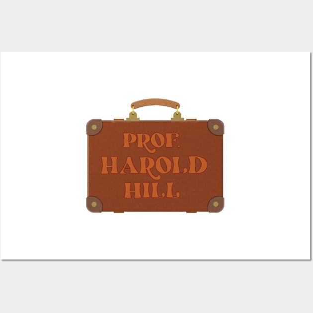 The Music Man Prof. Harold Hill Suitcase Wall Art by baranskini